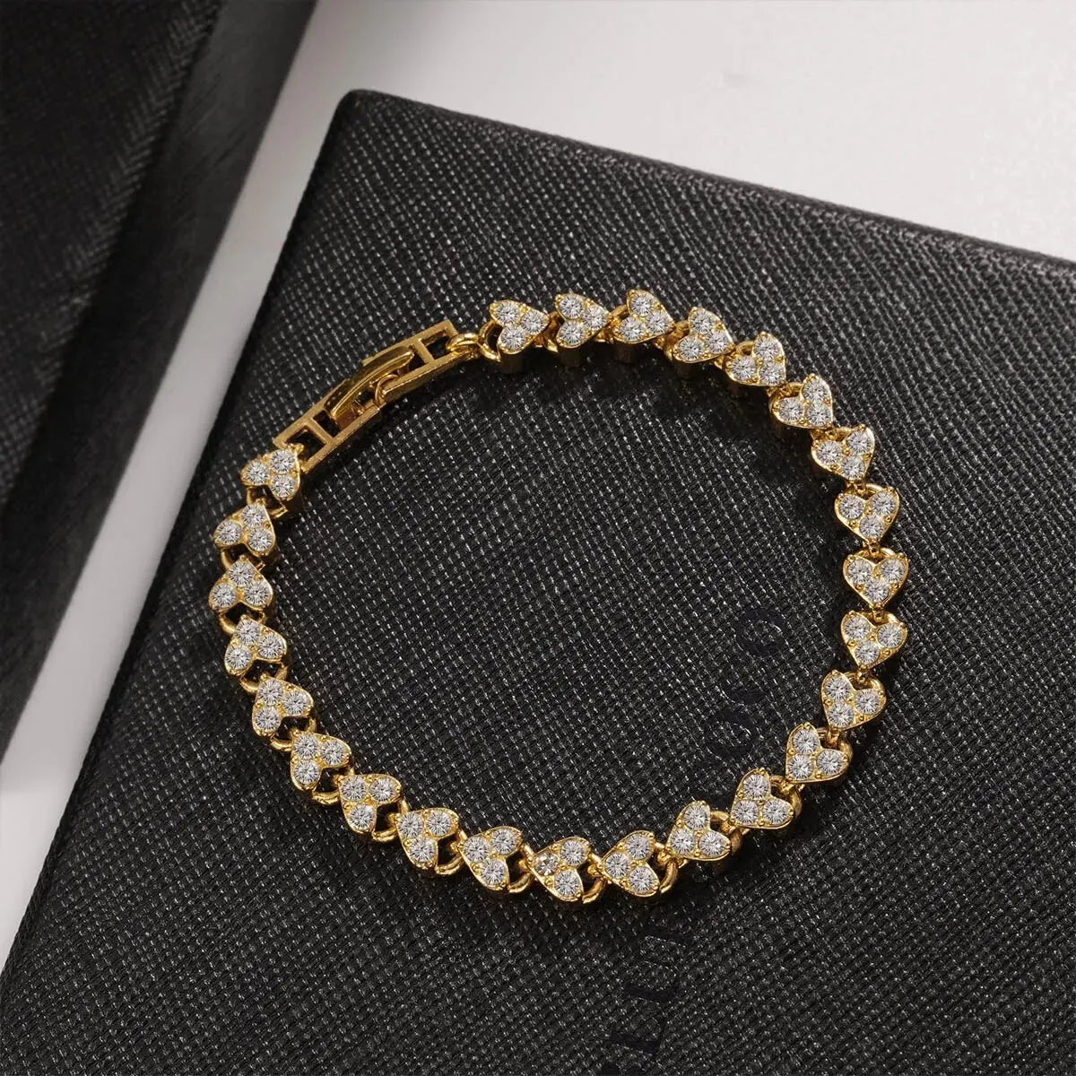 Luxus Römisch Kristall Geometrisch Kette Armbänder Für Frauen Trendy 2024 Goth Voller Strass Charm Bangles Hochzeit Schmuck Accessoires