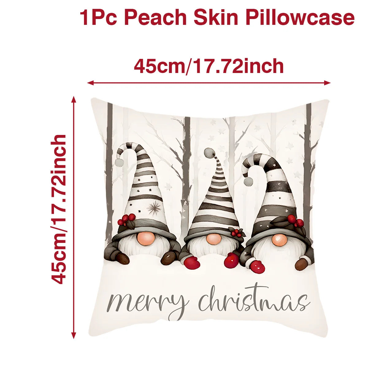 Christmas Nutcracker Pillow Cover Merry Christmas Decorations for Home 2025 Navidad Natal Xmas Sofa Pillowcase New Year 2026