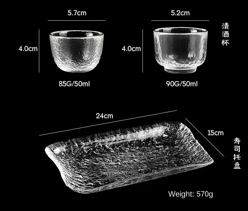 Japanese Sake Jug Set, Wine Glasses, Crystal Pot, Wine Tank Cup Set, Flagon Liquor Glass Dispenser, Creative Wine Cup, Gifts