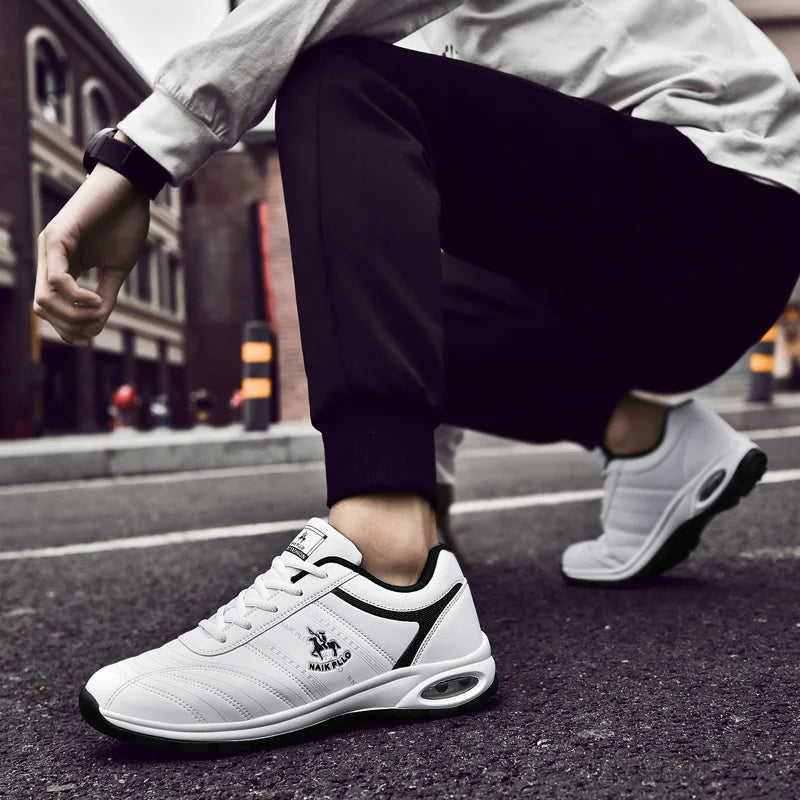 Men Sneakers Running shoes for men Platform New Breathable leather vulcanized shoes zapatos de hombre
