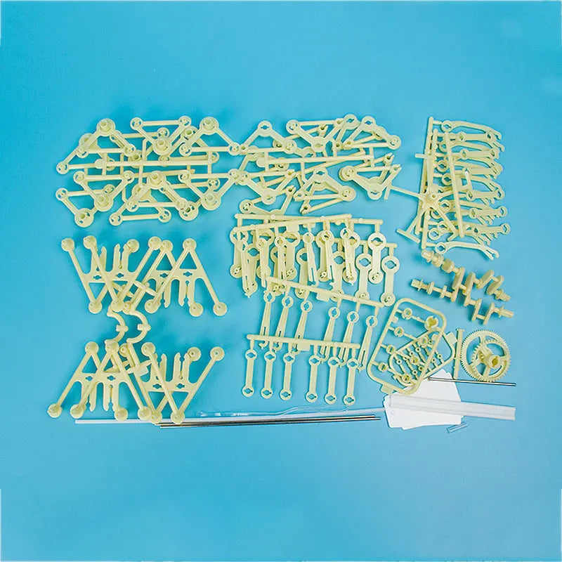 Child/Adult DIY Toy Hand-invented Robot Creative Wind Energy Powered Mechanical Puzzle Education Toys Gifts