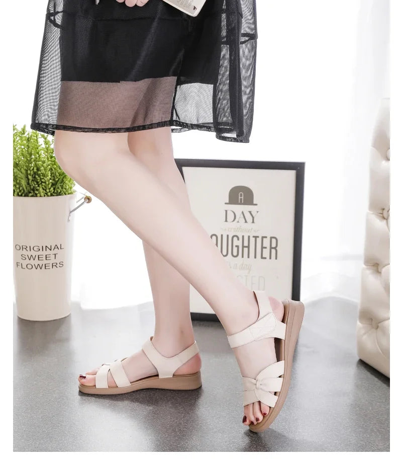 Summer Women Shoes Sandals Open Toe Walking Shoes Soft Ladies Shoes Wedge Women Shoe Party Sandal Women Female Footwear