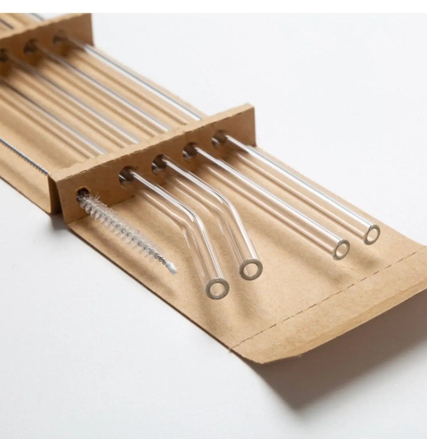 OtherChoice Glasstrohhalme Hitzebeständig - 5 Stück Spülfest - Golden Bridge Store