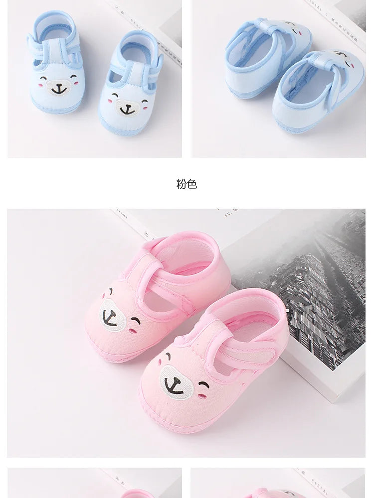 Neugeborene Cartoon Baby Schuhe 2025 - Kinder Erste Laufschuhe Weiche Sohle - Jungen Mädchen Kleinkind Frühling Herbst