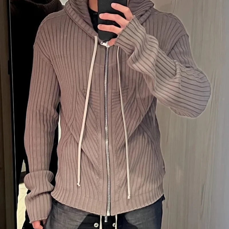 HighStreet Herrenpullover O-Ausschnitt - M-L, Standard, Braun