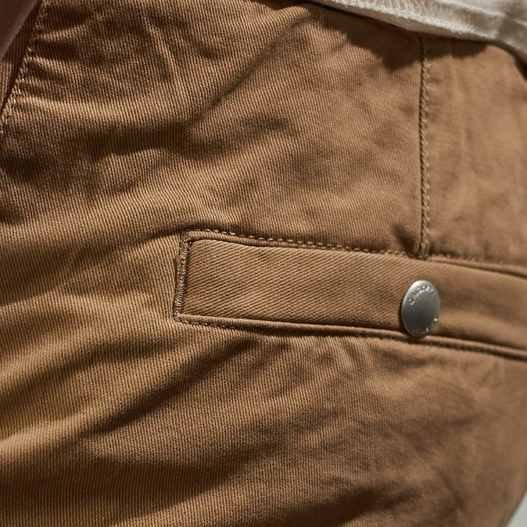 Baggy, verjüngte Casual-Hose aus Baumwolle für Herbst und Winter, Männer-Overalls