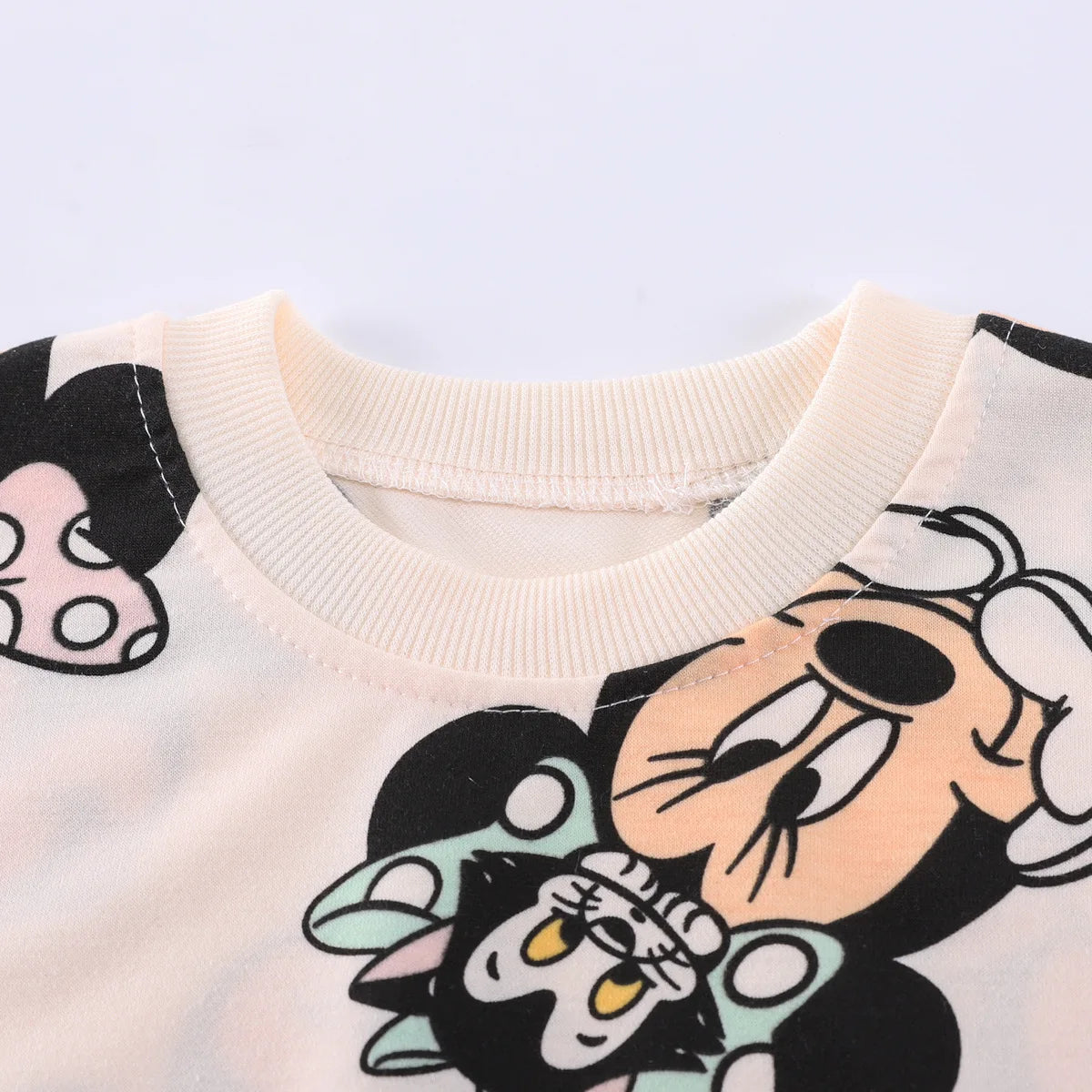 Infant Girls Spring Autumn Clothes Sets Kids Minnie Mouse Long Sleeve T-shirt And Pants 2pcs Suits Baby Girl Fashion Clothing
