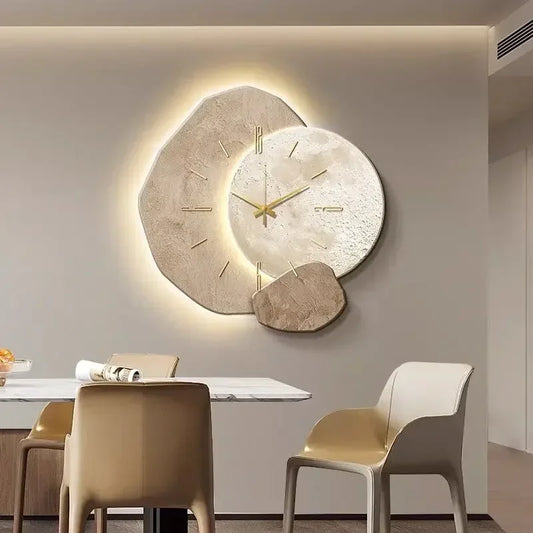 Modern Clock with Light Design Clock Minimalism Wall Clocks Stylish Large Living RoomMechanism Silent Decoration for Bedroom