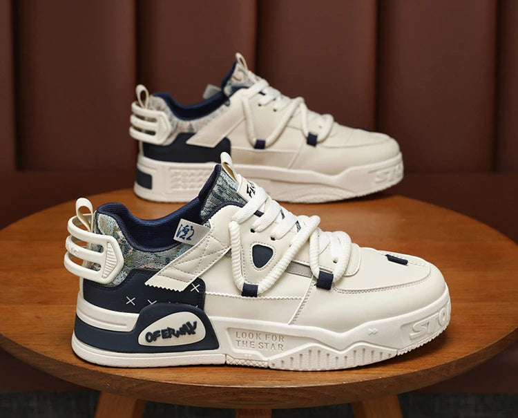 New Shoes for Men Sneakers Breathable Casual Fashionable Skateboard Shoes Male Low Top Platform Vulcanized Shoes Tenis Masculino