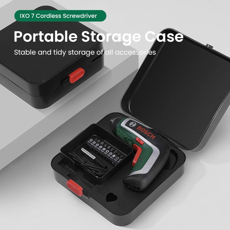 Akkuschrauber 2025: Bosch IXO 7 Cordless Electric Screwdriver USB Rechargeable - IXO 7th Compact 5.5Nm Max Torque Portable Power Machine Collection
