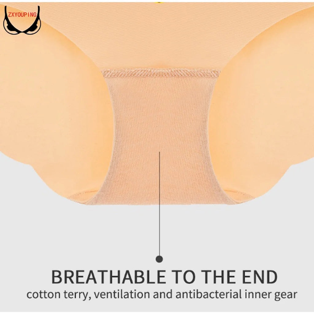 Damen Unterwäsche 2025 - ZXYOUPING Low Waist Seamless Ice Silk Antibacterial S-XXL