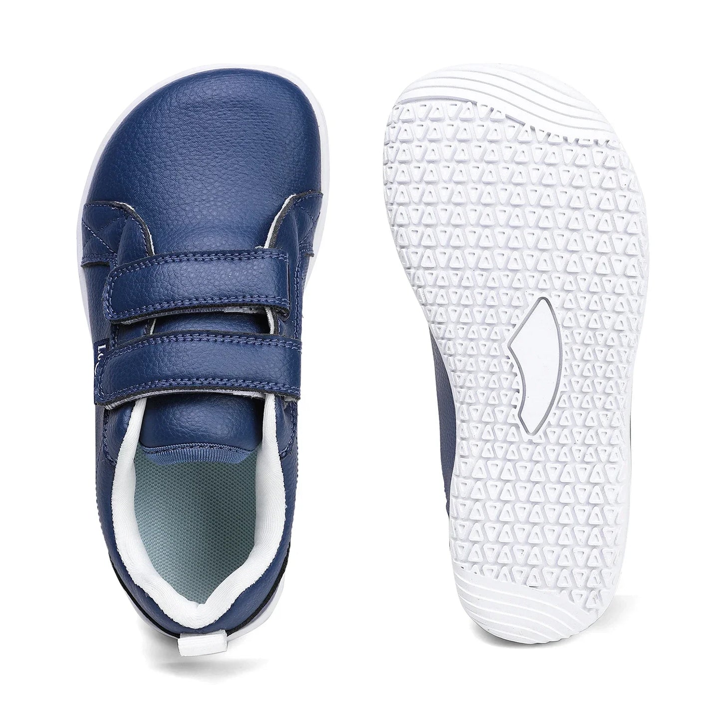 Jungen Mädchen Barfuß Schuhe - Kinder Weite Zehen Minimalistische Mode Sneaker - Leichtgewicht Klettverschluss Kunstleder Walking Flats