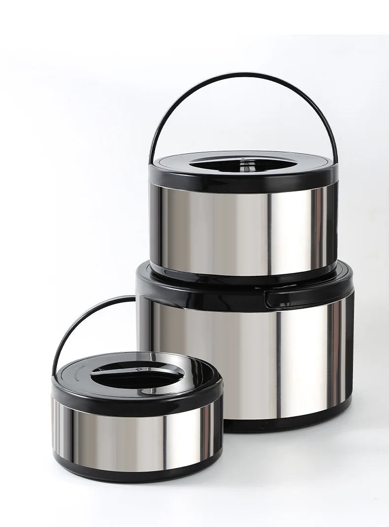 Large Capacity Commercial Portable Insulated Pot with Rice and Household Three Piece Set Insulated Bucket