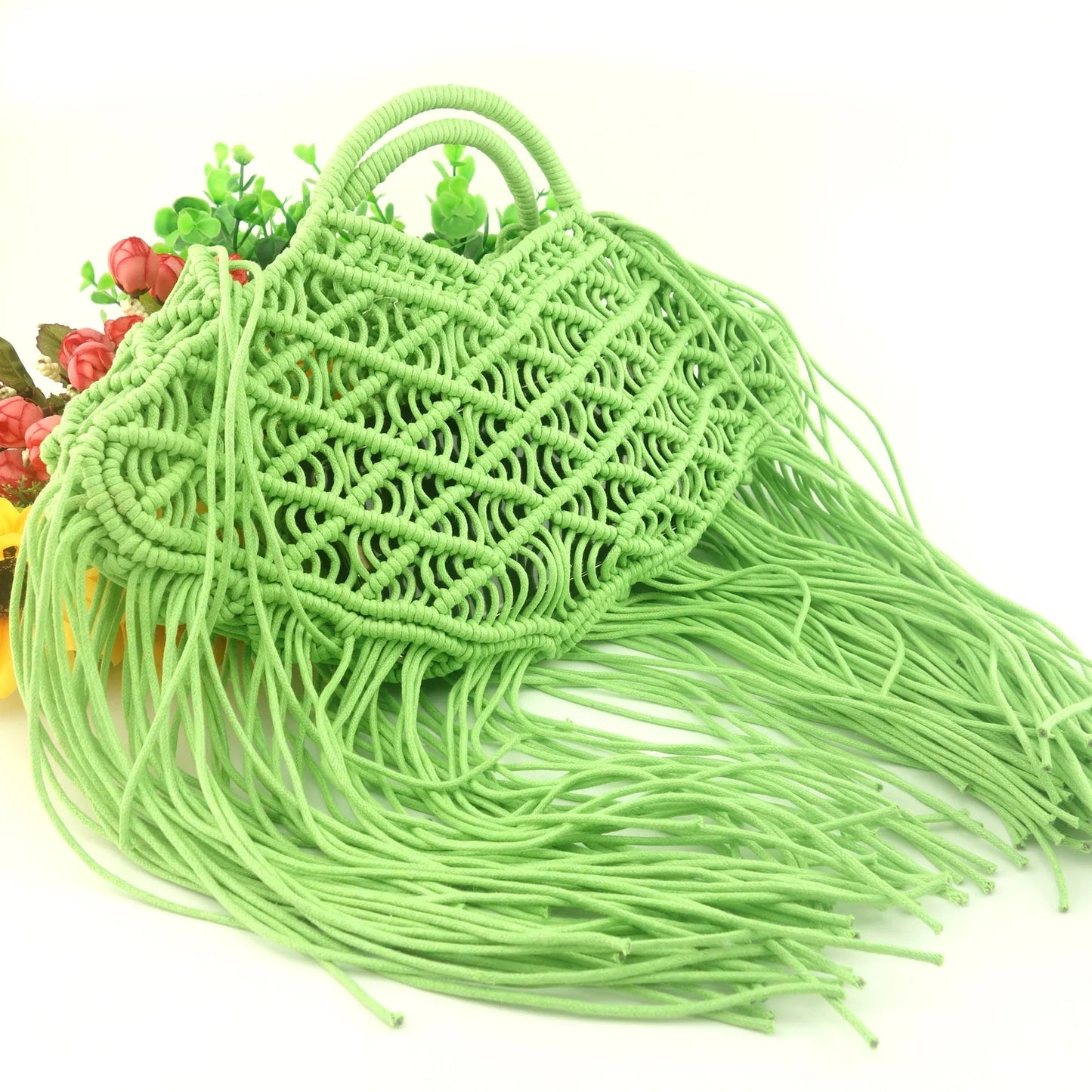 Geantă de mână pentru femei, geantă de umăr cu ciucuri, model boem, tip coardă, tip tote, vară, tip pungă de mână, tip pungă de mână, tip pungă de mână mare, tip pungă de plajă, tip pungă de mână