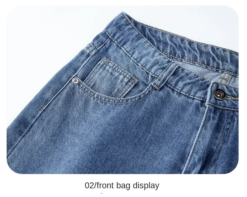 Guangdong Jeans Lockere Passform - 100% Baumwolle Weit