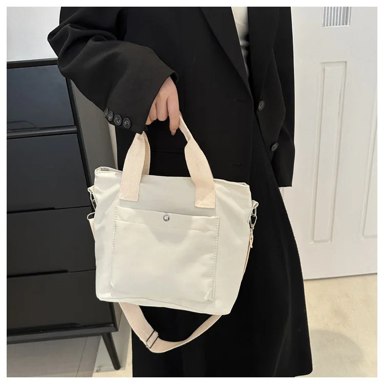 Small Casual Tote Bags Women Shoulder Messenger Bags Korean Canvas Fashion Female Crossbody Bag for Girl 2024 Cloth Handbags
