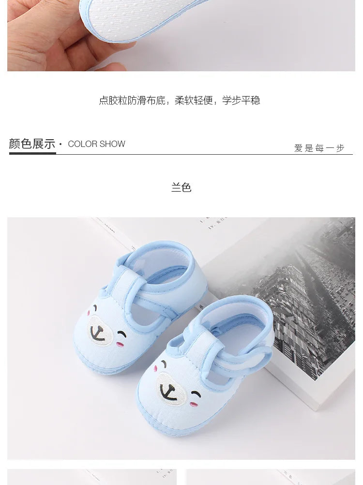 Neugeborene Cartoon Baby Schuhe 2025 - Kinder Erste Laufschuhe Weiche Sohle - Jungen Mädchen Kleinkind Frühling Herbst