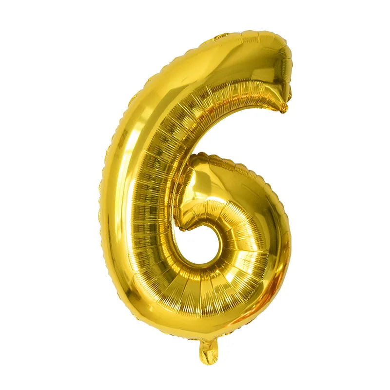 YONGSNOW 32Zoll Zahlenballon - Aluminiumfolie Rosegold