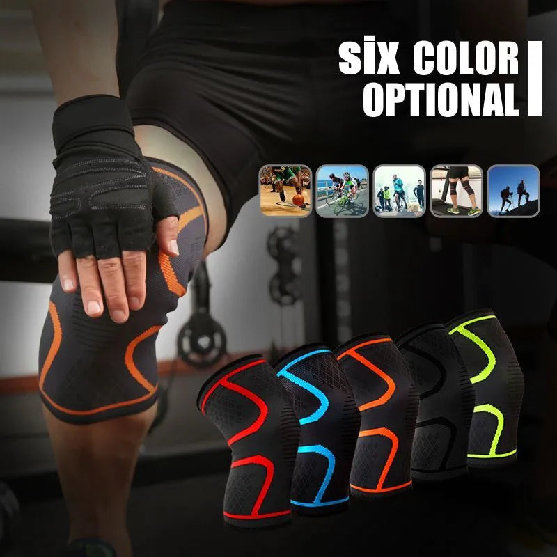 Knee Pad-Protective Knee Braces for Running Cycling,Stay Comfortable,Shock-Absorbing,Breathable, Adjustable and Anti-Slip