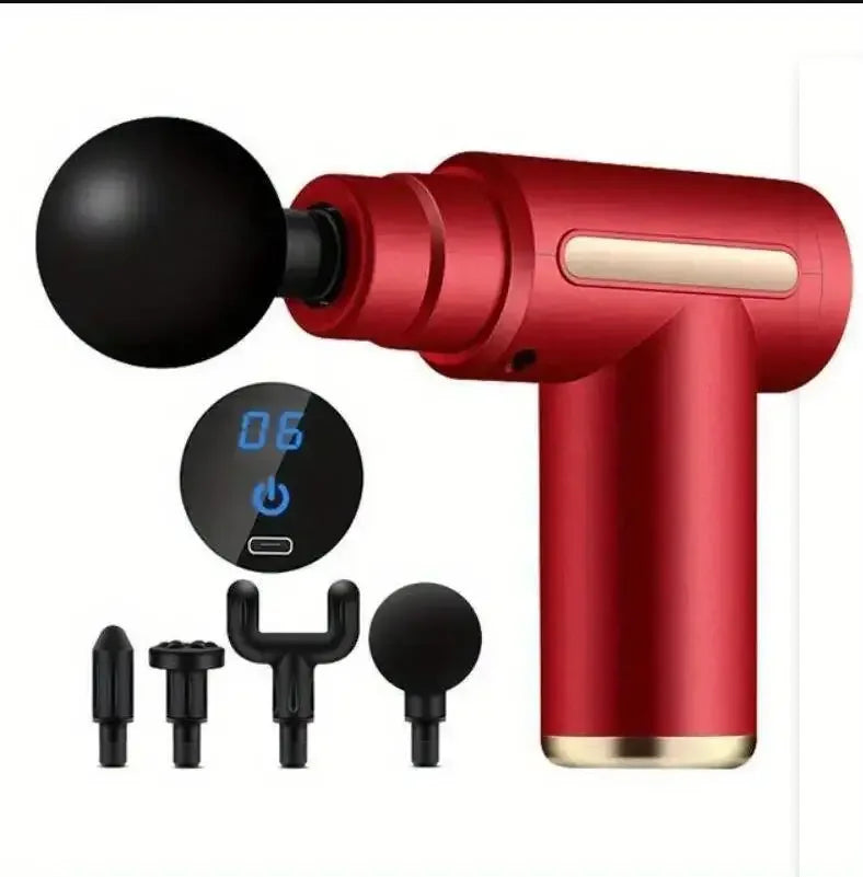 Mini Muscle Massage Gun Protable Body Massager Deep Handheld Percussion Massager For Body Back And Neck Leg - Golden Bridge Store