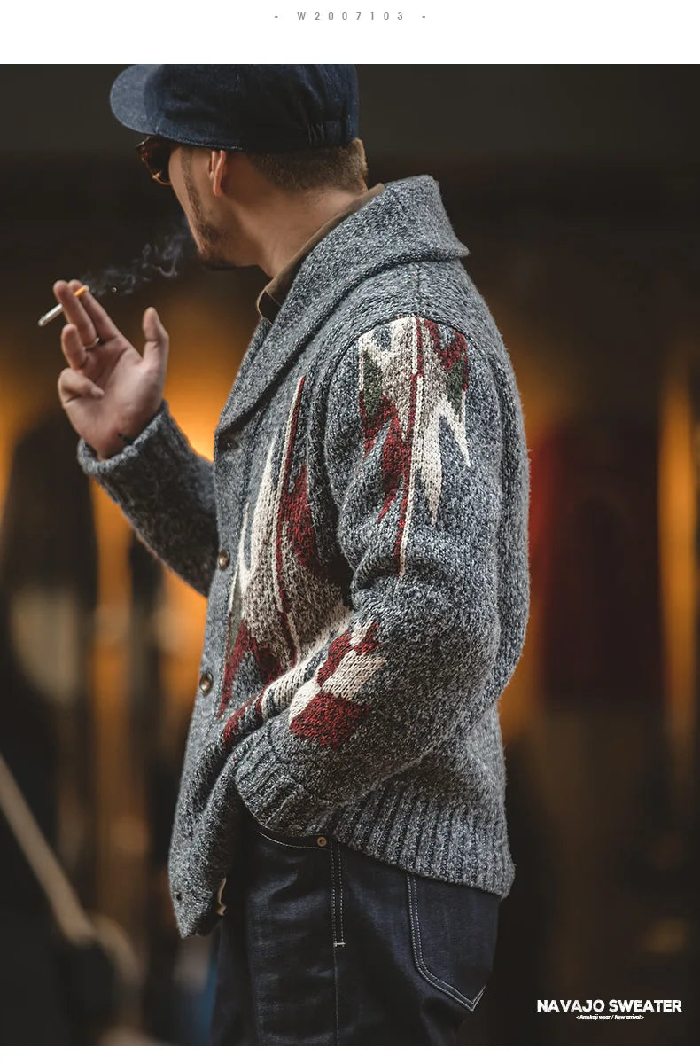 MADEN TW200 V-Neck Cardigan - Größe Oversized, Acryl