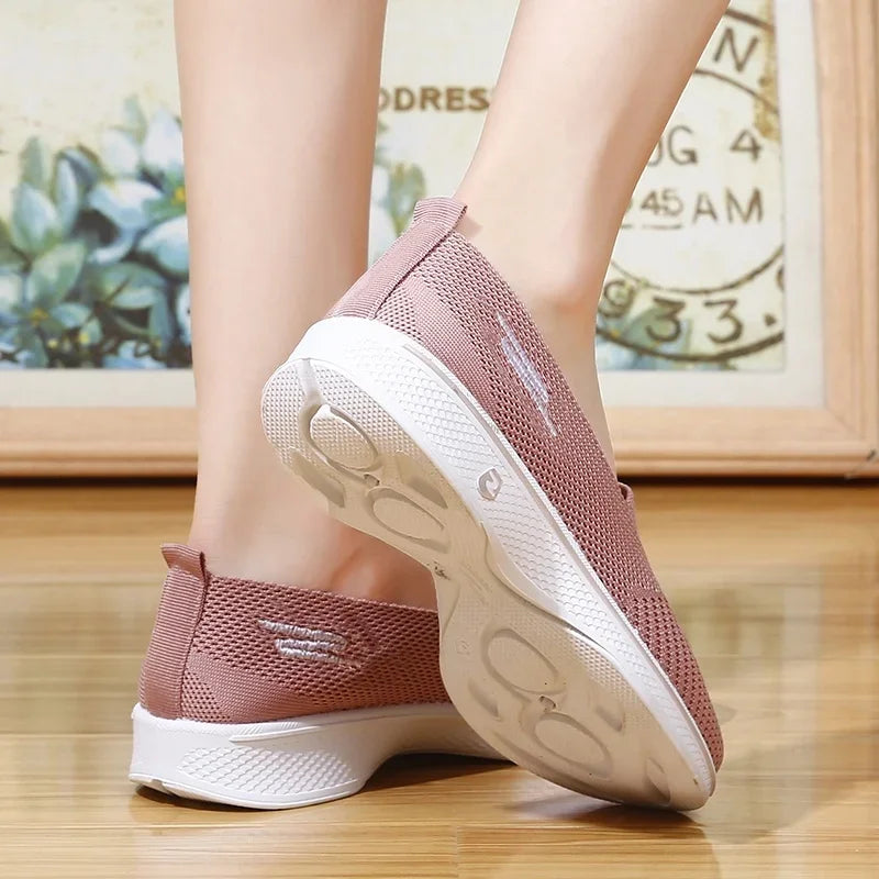 Women Fashion Shoes Flats Laides Breathable Loafers Casual Sports Walking Yoga Zapatos De Mujer 2024 Zapatillas Mujer Sneakers
