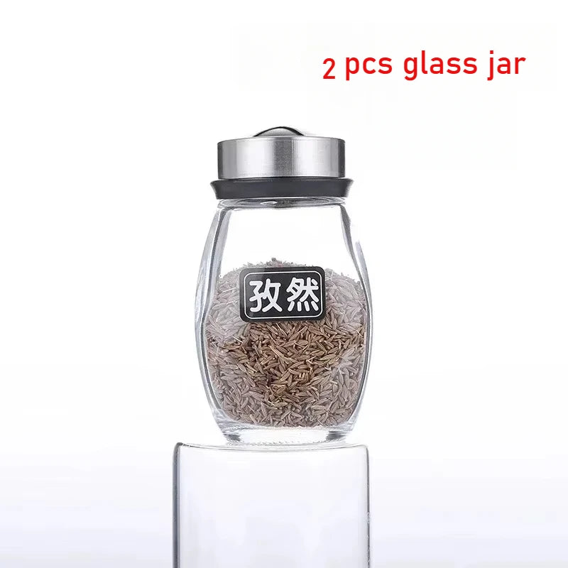 Gewürz-Karussell 2025: Rotating Glass-Organizer - Kitchen Storage Collection