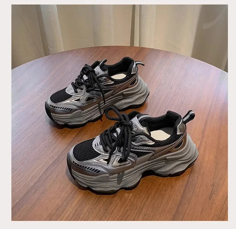 Fashion Platform Sneakers for Women Casual Non Slip Thick Sole Sports Shoes Woman Comfortable Casual Sports Shoes Zapatos Mujer