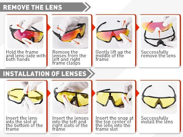 Fahrradbrille 2025: KAPVOE Polarised Cycling Glasses Outdoor Bicycle - UV400 Goggles 5 Interchangeable Lenses Unisex Sports Sunglasses Men Women Collection