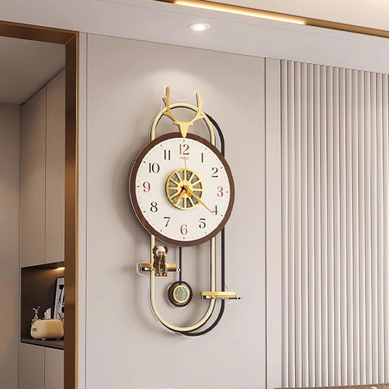 Modern Digital Clocks Wall Nordic Design Luminous Living Room Clock Wall Luminous Art Relogio De Parede Room Decorarion