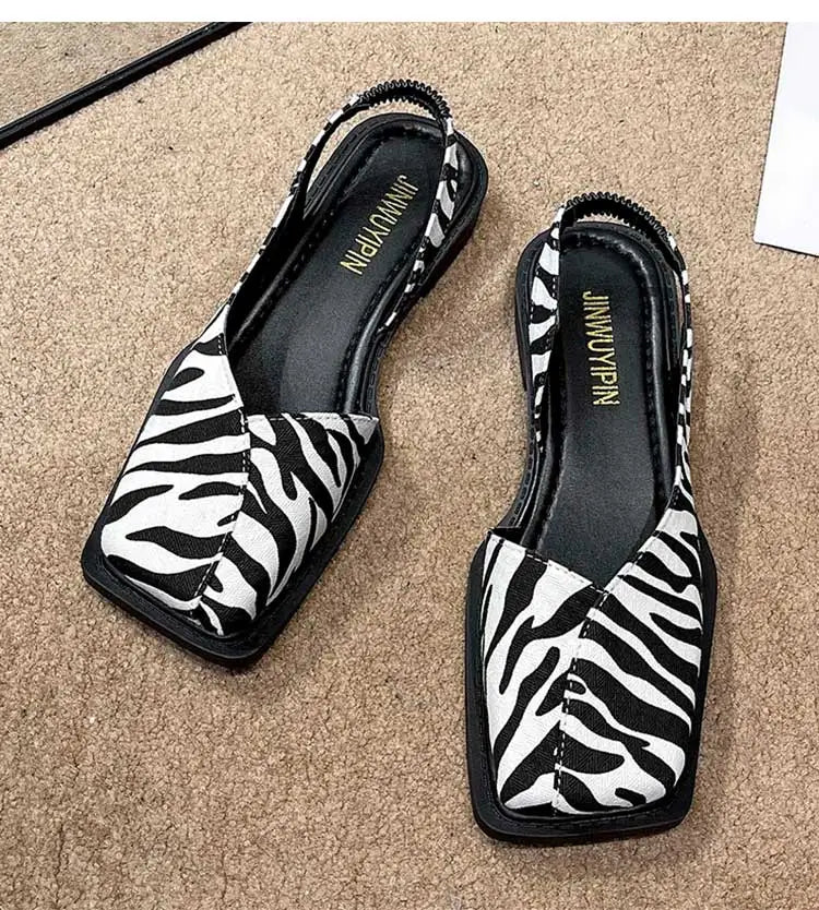 Women's Sandals Elegant Summer Shoes For Women Summer Sandals Slip On Low Heels Sandals Shoes Female 2025 New Sandalias De Mujer