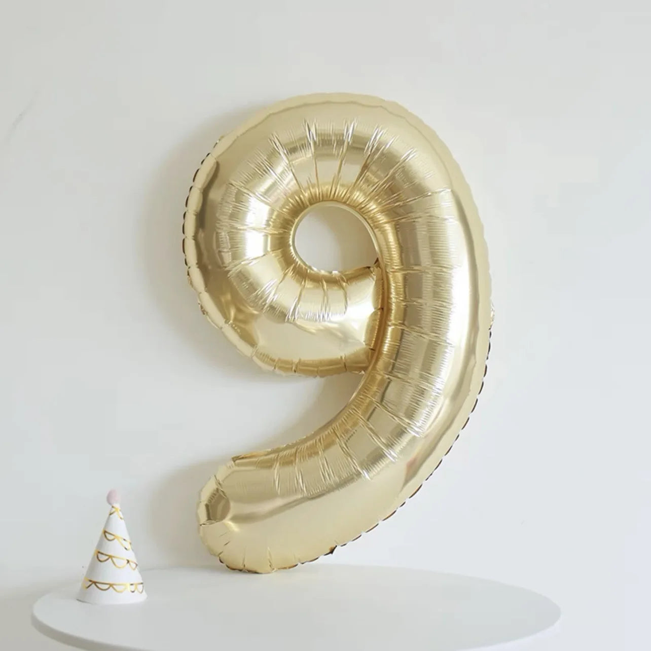 MicroPlush 40Zoll Digital Ballon Gold - Folie Zahl 0-9