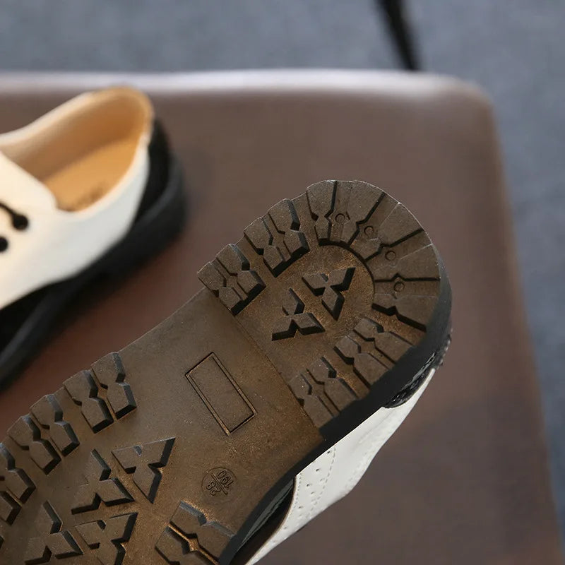 KidsWave Brit Sneaker Casual - Gr.25-36 PU Leder Gummi