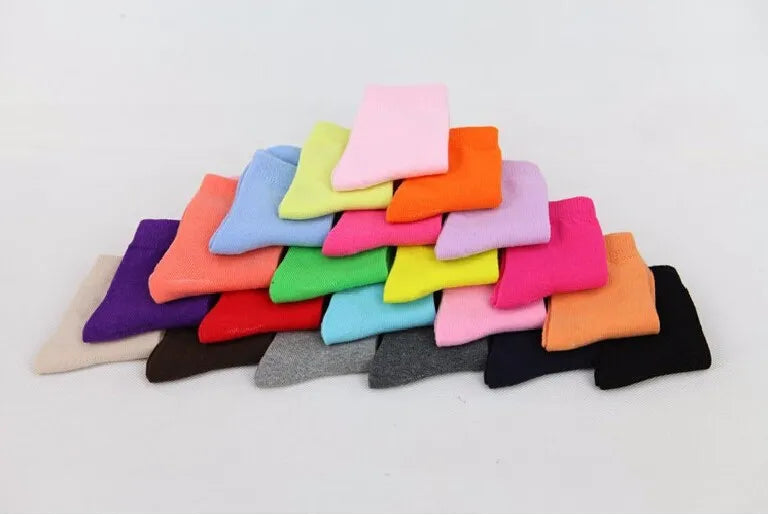 Bambino Socken Bonbonfarben - Baumwolle 20 Stk 1-9 Jahre