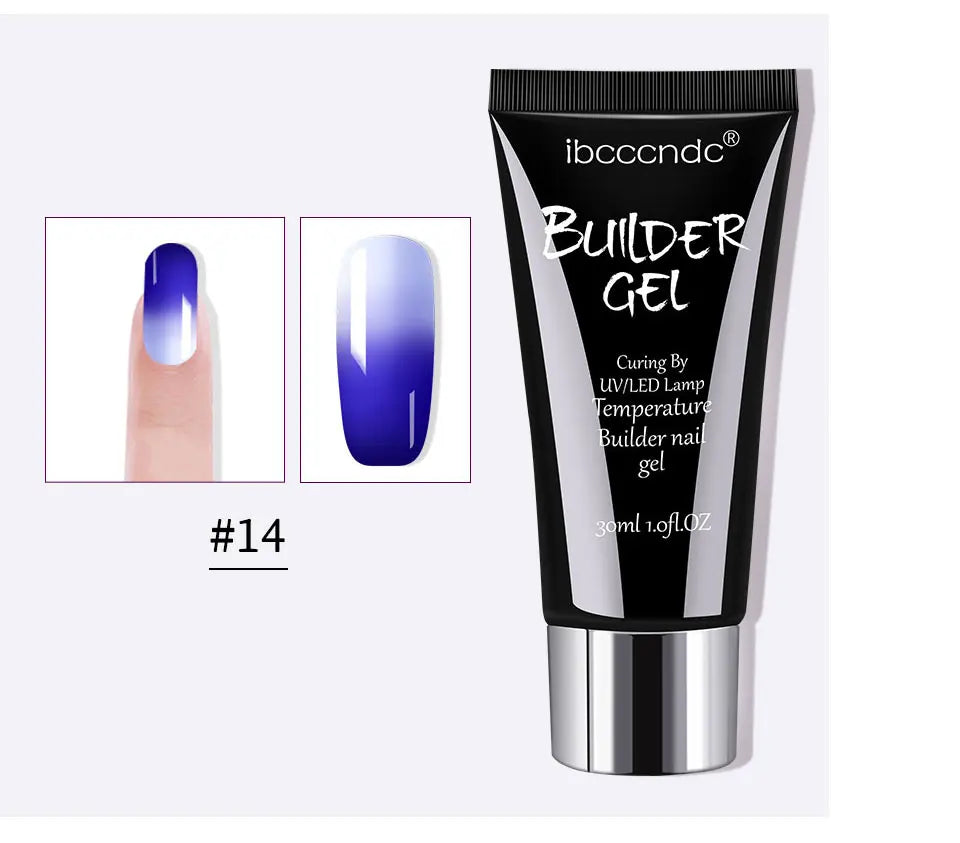 Gel semipermanent pentru unghii, gel de unghii Polygels, lampă UV LED, material pentru extensii de unghii, lampă acrilică, temperatură