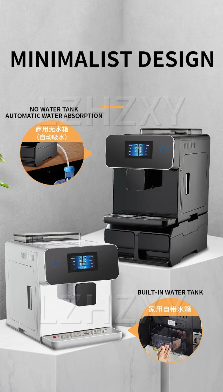 Commercial Coffee Machine Touch Screen Fully Automatic Italian American Coffee Household Freshly Ground RM-A10 Espresso Machine