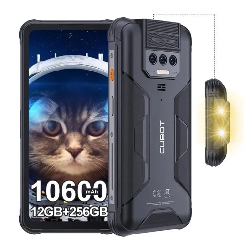 Cubot KingKong 8 Smartphone - 12GB + 256GB - 10600mAh-Battery (18W) - Android 13 - HD+-Display - 48MP + 16MP-Kameras - NFC/OTG