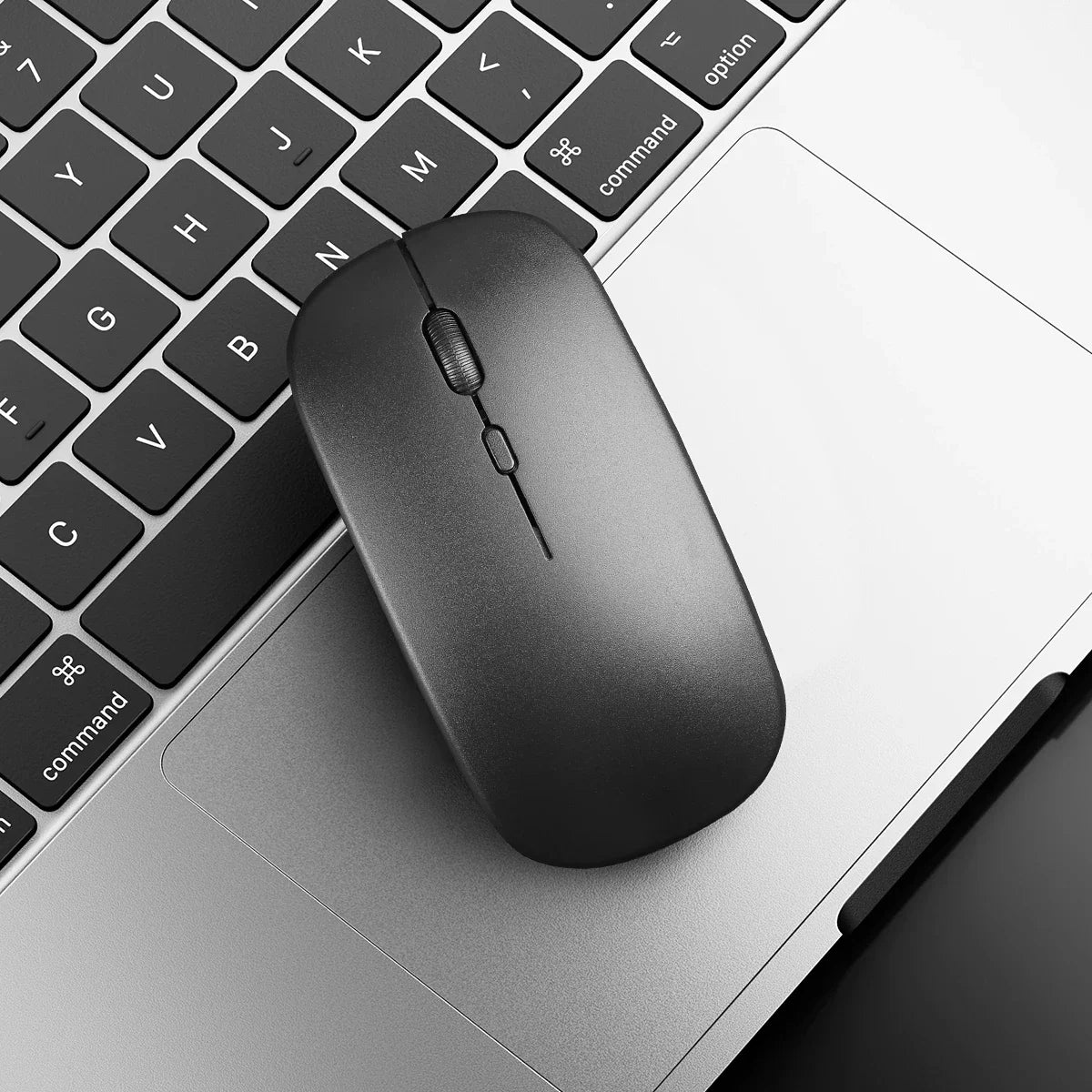 Wireless Maus Slim Bluetooth-kompatibel 2.4G Computer-Mäuse Portable Rechargeable/Battery Cordless Maus für iPad Laptop Desktop