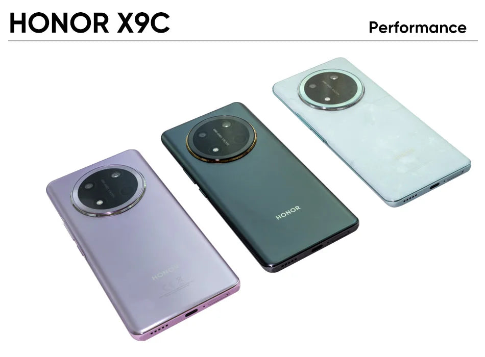 Smartphone HONOR X9c 5G - 12 GB RAM, 256 GB stocare, ecran de 6,78 inci, rată de reîmprospătare de 120 Hz, ecran curbat, cameră principală de 108 MP, sistem triplu de camere, baterie de 6600 mAh, Android 14, conectivitate 5G, dual SIM