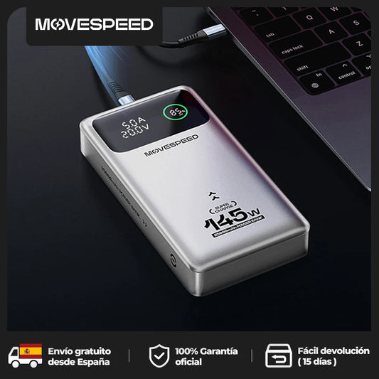 MOVESPEED M25Pro Power Bank 25000mAh - 140W USB-C PD Schnellladung für MacBook & Laptop