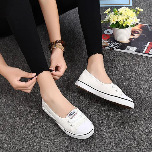 Women Shoes Fashion Comfortable Sports Sneakers Female Flats Trend Breathable Casual Canvas Shallow Shoes Women's Sneakersisd34