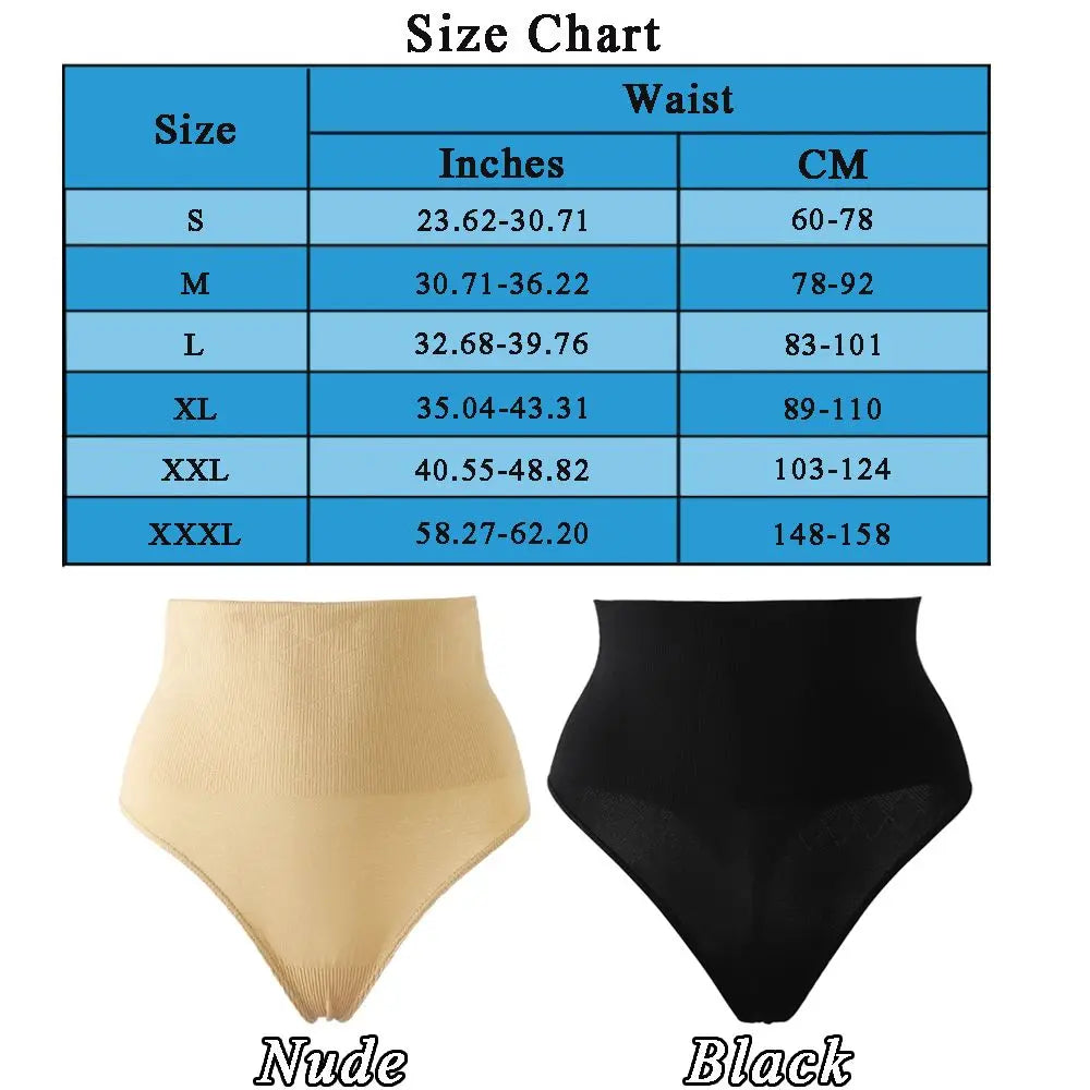 Shapewear String 2025 - Nahtlose High-Waist Panties formende Unterwäsche