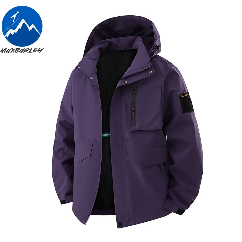 OutdoorPro Jacke wasserdicht - 8XL Kapuze PES winddicht
