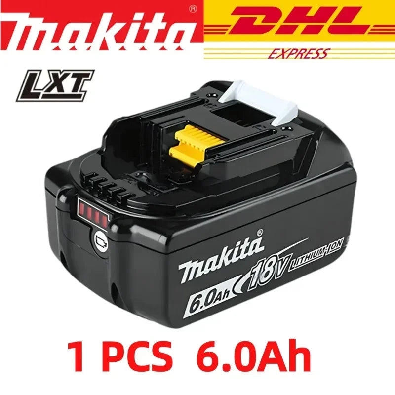 Makita battery 100% Original Rechargeable Tool Battery 6.0Ah 18V BL1830 BL1850 BL1840 BL1860 Replaceable LED Lithium-ion