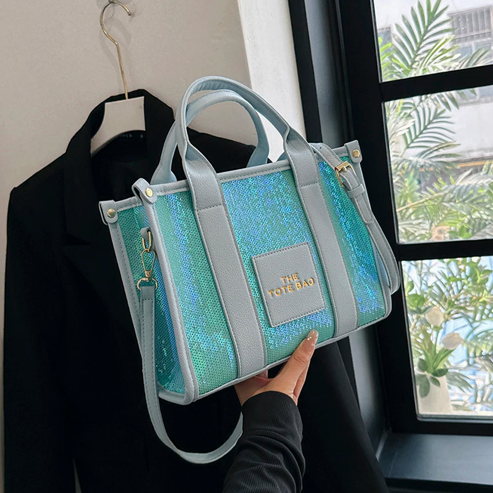 Women's Casual Tote Bag For Women Crossbody Female Handbag New Solid Words Lette Leisure Large Bag Fashion Shopper Tote Purse