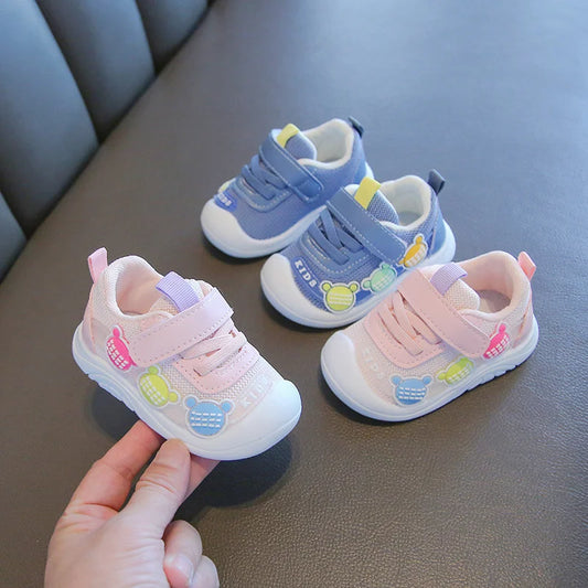 LunaKids Mädchen Sneaker Atmungsaktiv - Mesh Größe 24 30
