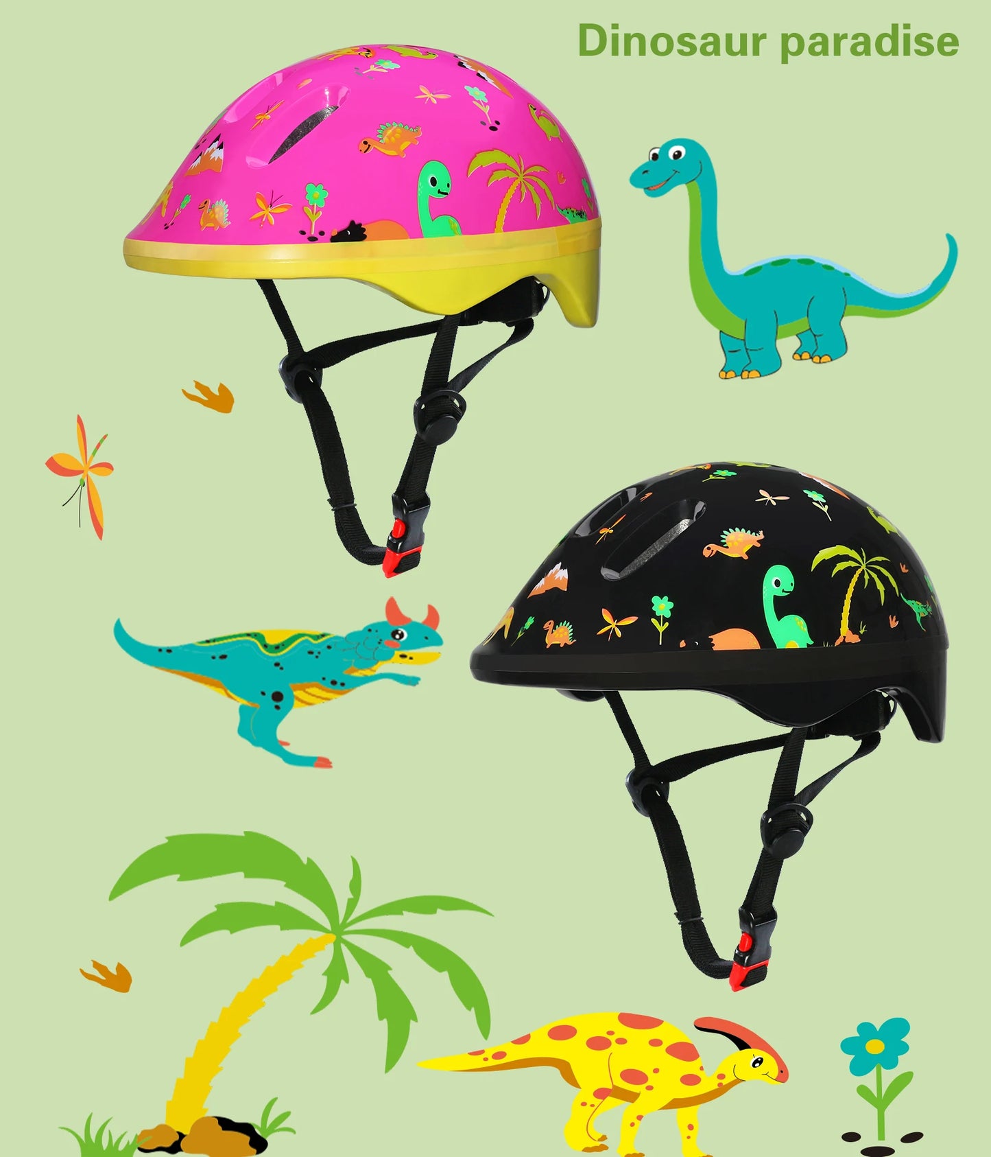 Bicycle/Skateboard Helmet for Kids Adjustable Helmet, Toddler Kids Ages 2-9 Boys Girls, Multi-Sport Safety Cycling Skating.