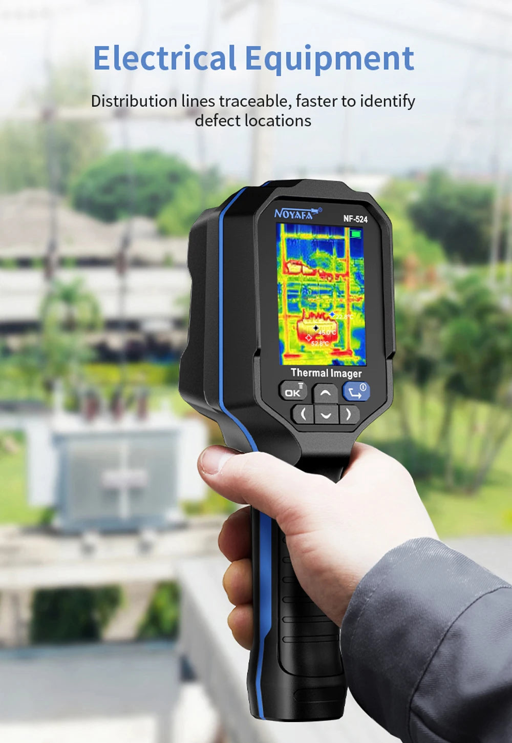 NOYAFA Infrarot Wärmebildkamera 120x90 Thermal Imaging Camera NF-524 Thermal Imager Pipeline Leak Automotive Inspect Tools