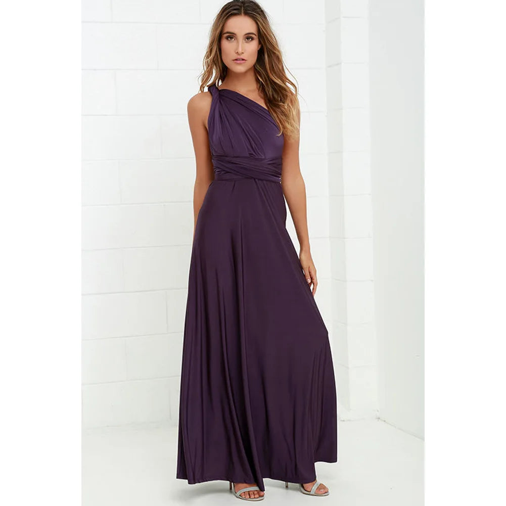 Sexy Women Boho Maxi Club Dress Red Bandage Long Dress Party Multiway Bridesmaids Convertible Infinity Robe Longue Femme