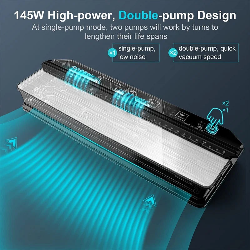 Vakuum-Versiegelungsgerät 2025: Doppelpumpe Thermal-Sealing - Food Preservation Collection